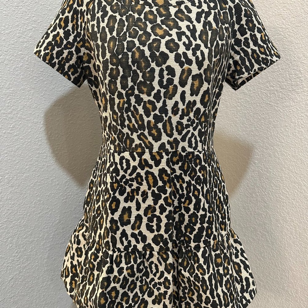 Sea NY Leopard Print Mini Dress SZ 8